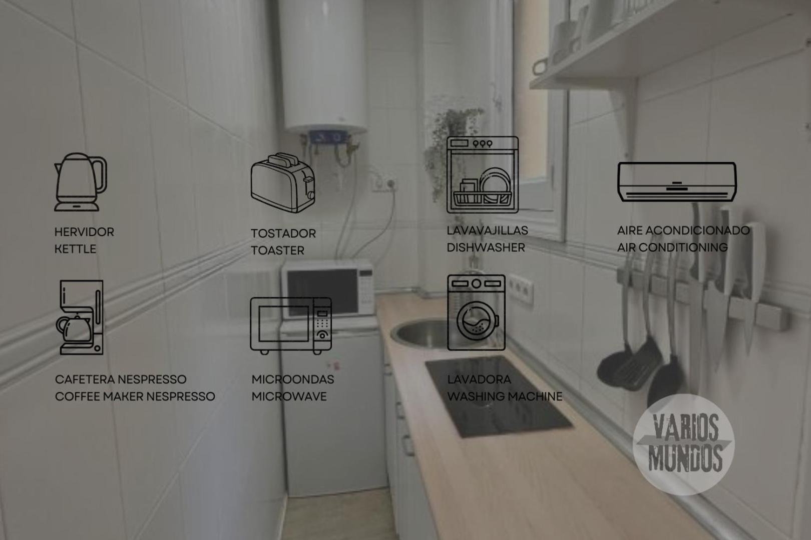 Central Loft Para 3Pax En Huertas-Cortes Madryt Zewnętrze zdjęcie